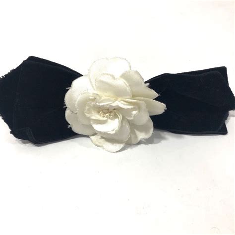 chanel bow for hair|chanel hair clip vintage.